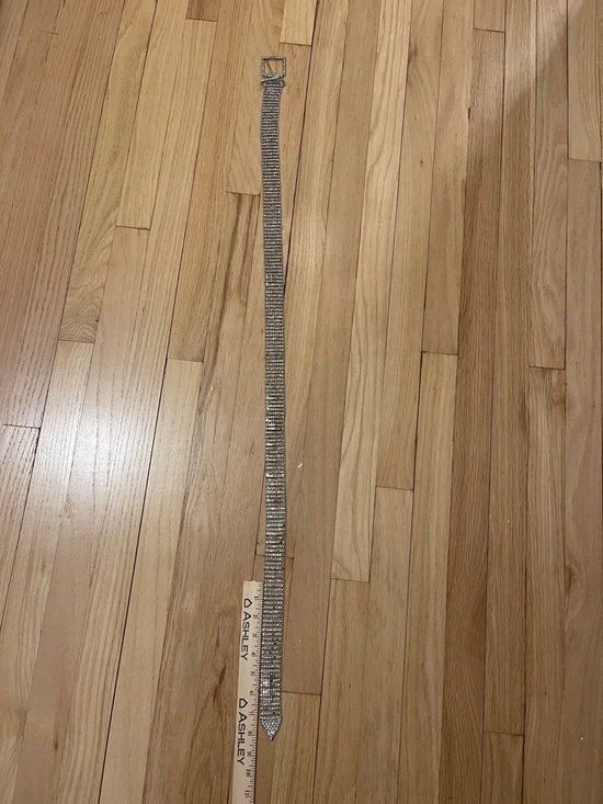 Rhinestone Chain Belt - Silver Sparkle Waist Accessory - Free people - Picture 6 of 7